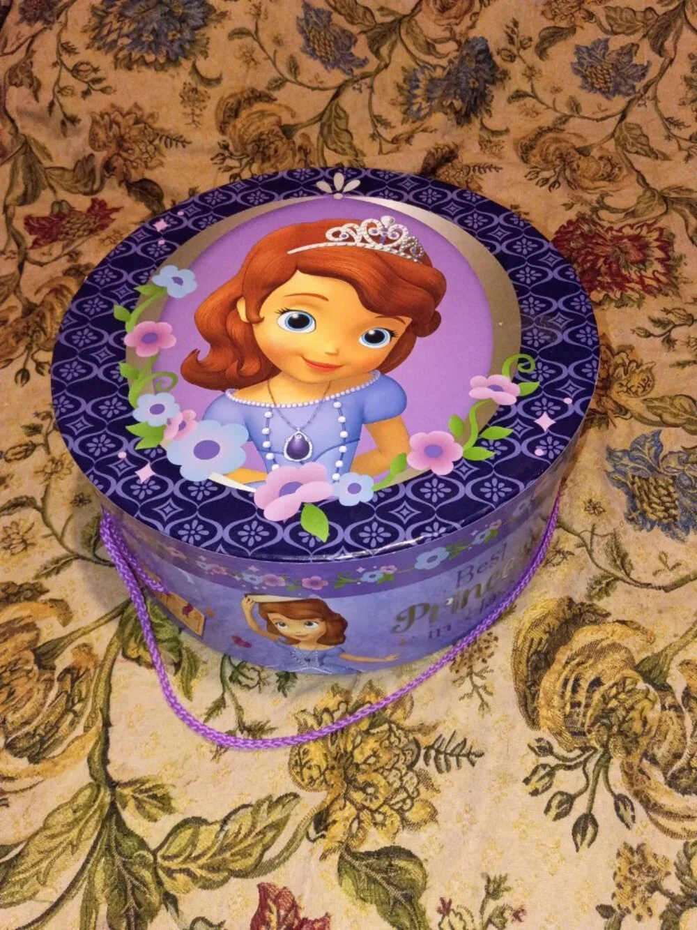 PURPLE AND PINK SET OF 3 PRINCESS NESTING STORAGE BOXES